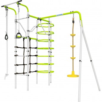 Детский спортивный комплекс для дачи ROMANA КОСМОС (салатовый/белый) (с качелями Диск) Детский спортивный комплекс для дачи ROMANA КОСМОС (салатовый/белый) (с качелями Диск)