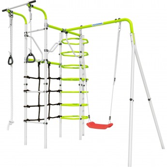 Детский спортивный комплекс для дачи ROMANA КОСМОС (салатовый/белый)(с пластиковыми качелями) Детский спортивный комплекс для дачи ROMANA КОСМОС (салатовый/белый)(с пластиковыми качелями)