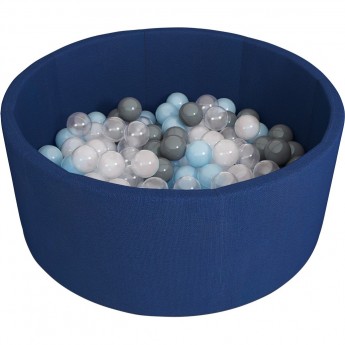 Детский сухой бассейн ROMANA AIRPOOL темно-синий, серые шарики Детский сухой бассейн ROMANA AIRPOOL темно-синий, серые шарики