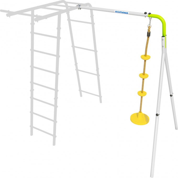 Дополнительный комплект к дачному комплексу ROMANA для высоты балки качелей 2050 мм салатовый/белый качели диск 1.D-40.00 + 1.D-26.09 SALATOVYI/BELYI KACHELI DISK
