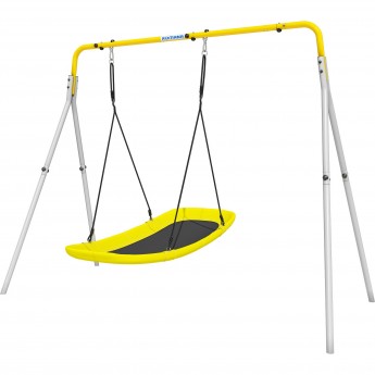 Каркас для качелей ROMANA с качелями лодка желтый/серый