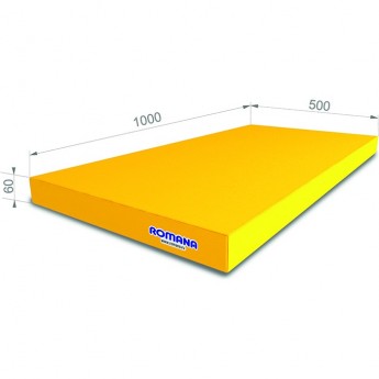 Мат ROMANA 1000*500*60 одинарный желтый