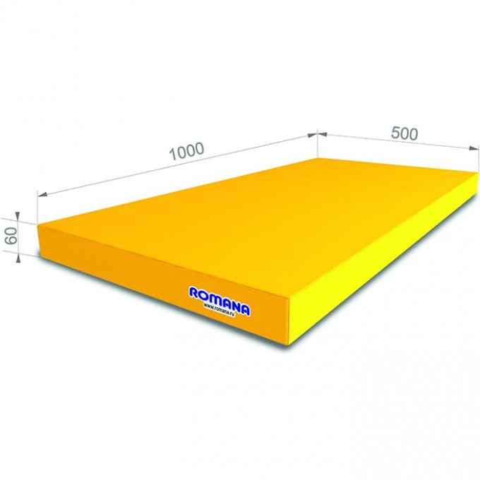 Мат ROMANA 1000*500*60 одинарный желтый 5.000.06 MYAGKII SHCIT JELTYI