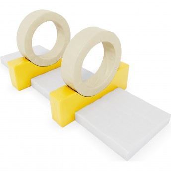 Мягкий спортивный модуль ROMANA 2 КОЛЕСА pastel Мягкий спортивный модуль ROMANA 2 КОЛЕСА pastel
