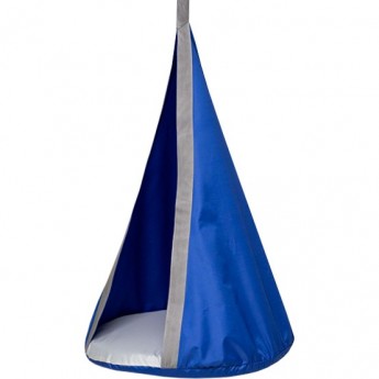 Подвесные детские качели ROMANA гамак-кокон синий