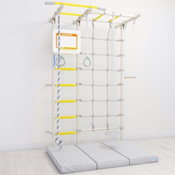 Шведская стенка ROMANA S7 PRO №8 белый прованс/желтый Шведская стенка ROMANA S7 PRO №8 белый прованс/желтый