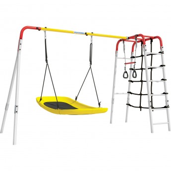 Спортивный комплекс ROMANA D2 (красный/желтый/белый) (с качелями лодка) Спортивный комплекс ROMANA D2 (красный/желтый/белый) (с качелями лодка)
