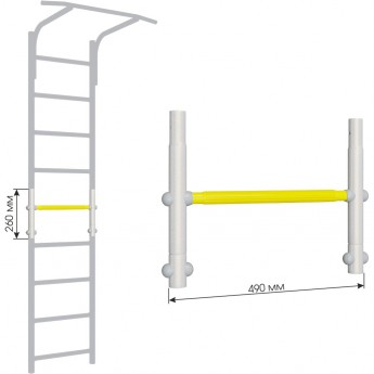 Вставка для увеличения высоты ROMANA DOP9 ДСКМ 490 белый прованс/желтый