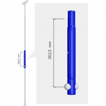 Вставка на стойку ROMANA DOP10 синяя слива